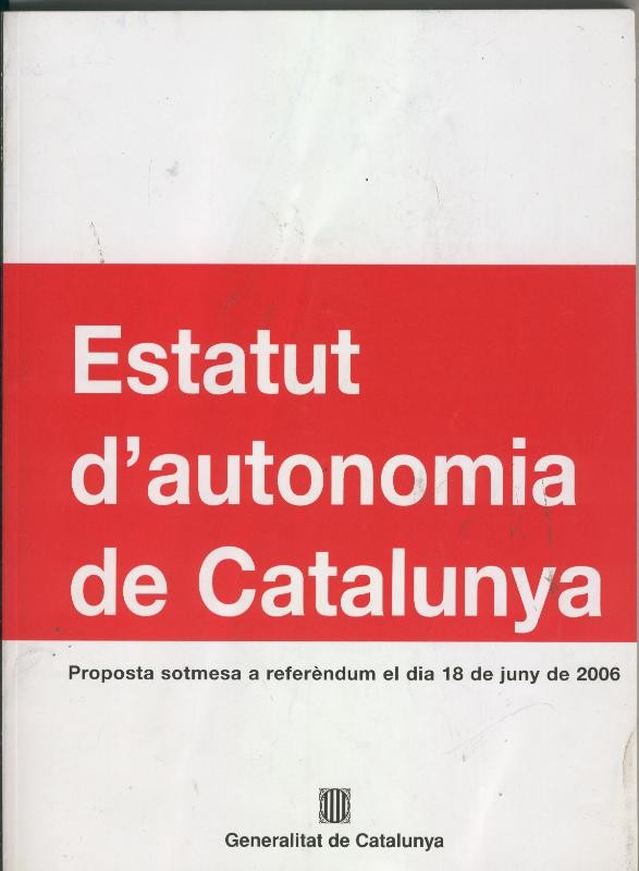Estatut d autonomia de Catalunya