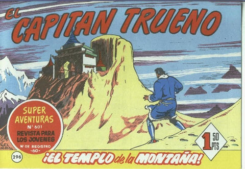 El Capitan trueno facsimil numero 296: El templo de la montaña