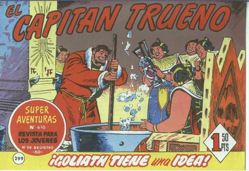 El Capitan trueno facsimil numero 299: Goliath tiene una idea