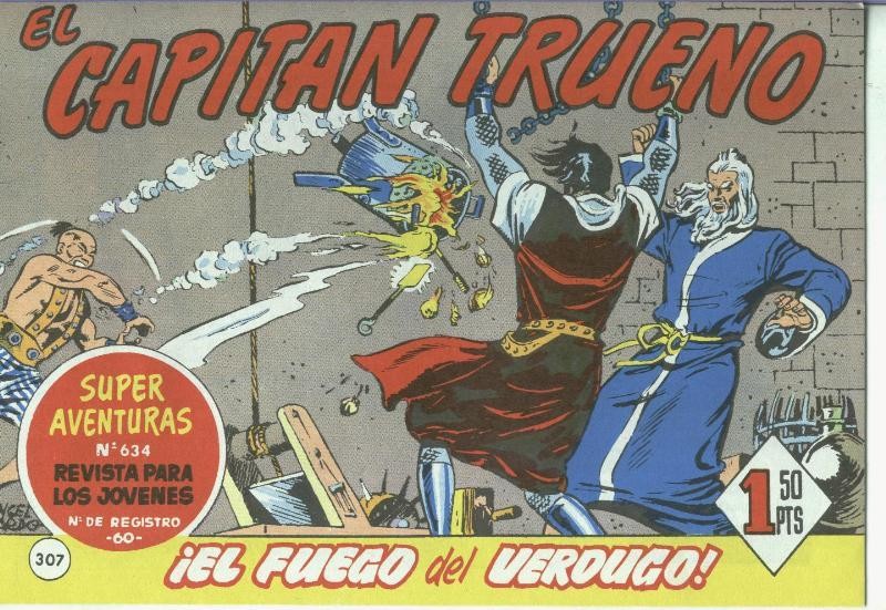 El Capitan trueno facsimil numero 307: El fuego del verdugo