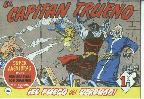 El Capitan trueno facsimil numero 307: El fuego del verdugo