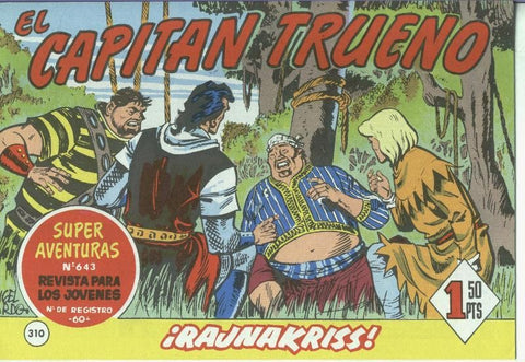 El Capitan trueno facsimil numero 310: Rajnakriss