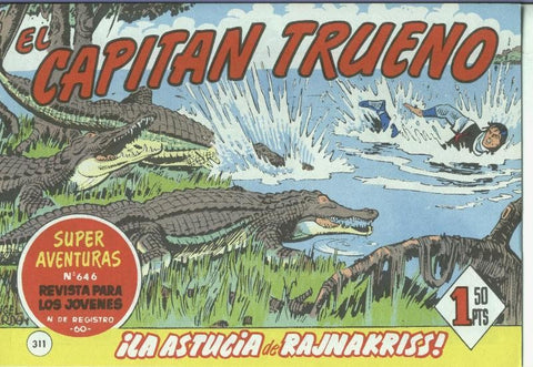 El Capitan trueno facsimil numero 311: La astucia de Rajnakriss