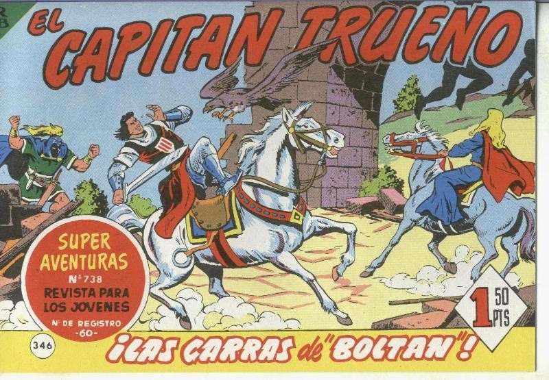 El Capitan trueno facsimil numero 346: Las garras de Boltan