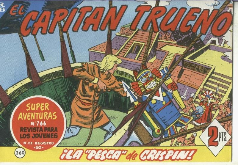 El Capitan trueno facsimil numero 360: La pesca de Crispin