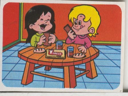 Cromos: Juego de refranes numero 30: A todas horas Chocolates Torras