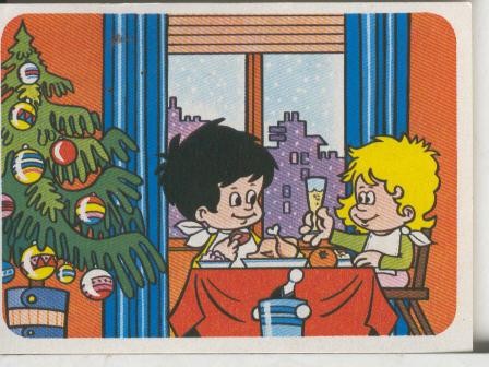Cromos: Juego de refranes numero 72: Per nadal, cada ovella al seu corral