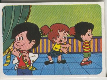 Cromos: Juego de refranes numero 63: De mica en mica, somple la pica
