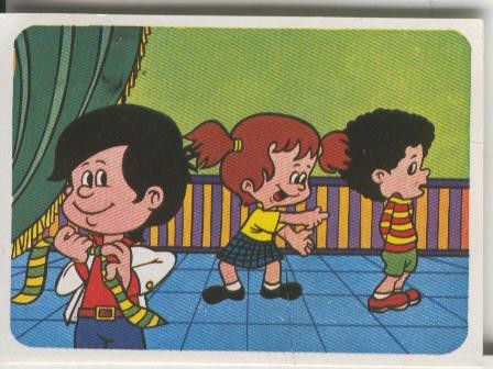 Cromos: Juego de refranes numero 56: Vesten, Anton, que el que queda ja es compon