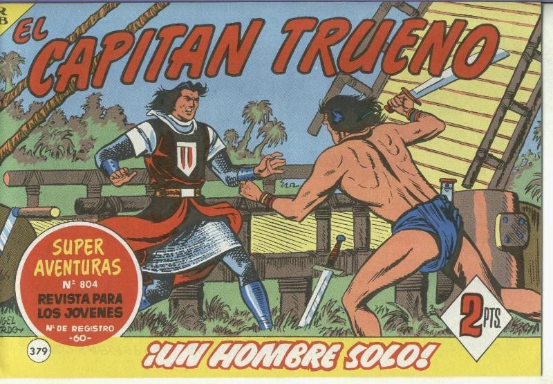 El Capitan trueno facsimil numero 379: Un hombre solo