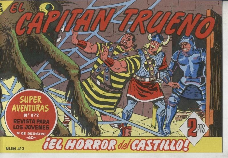 El Capitan trueno facsimil numero 413: El horror del castillo