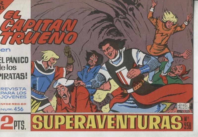 El Capitan trueno facsimil numero 456: El panico de los piratas