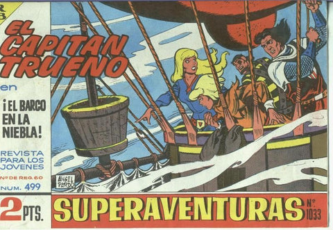 El Capitan trueno facsimil numero 499: El barco en la niebla