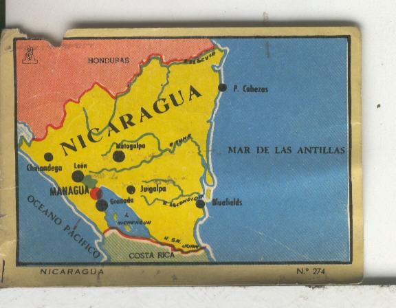 Cromos: Paises del Mundo ? : Nicaragua numerado 274