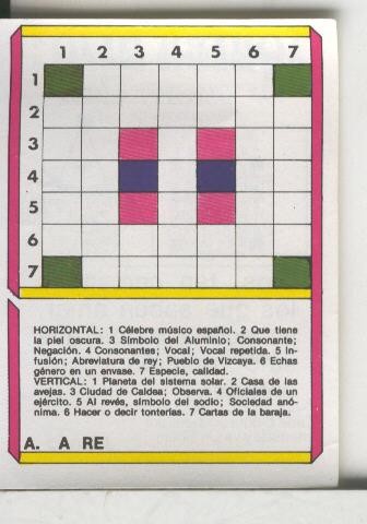 Cromo: Quien dijo, coleccion recreativa de chocolates Torras numero 04