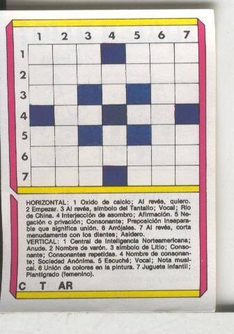 Cromo: Quien dijo, coleccion recreativa de chocolates Torras numero 06