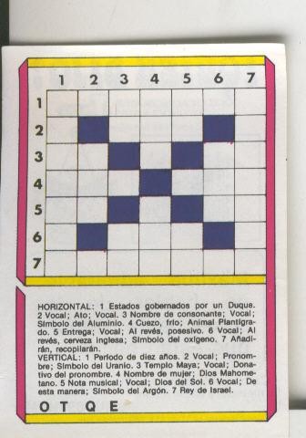 Cromo: Quien dijo, coleccion recreativa de chocolates Torras numero 10
