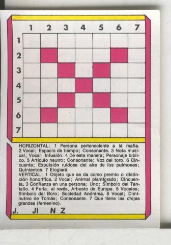 Cromo: Quien dijo, coleccion recreativa de chocolates Torras numero 11