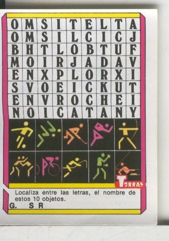 Cromo: Quien dijo, coleccion recreativa de chocolates Torras numero 13
