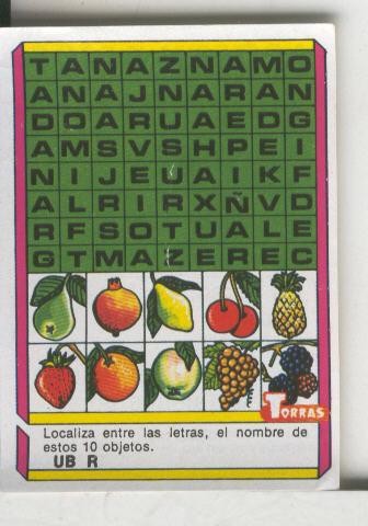 Cromo: Quien dijo, coleccion recreativa de chocolates Torras numero 14