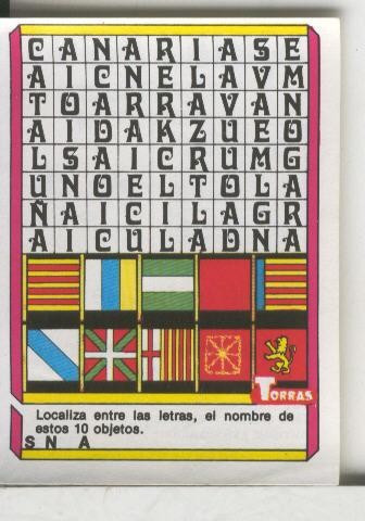 Cromo: Quien dijo, coleccion recreativa de chocolates Torras numero 20