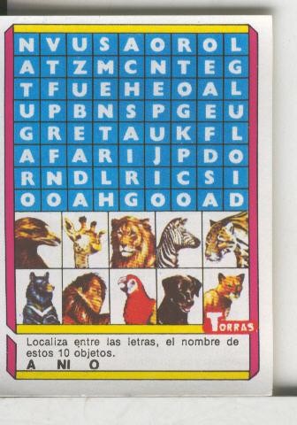 Cromo: Quien dijo, coleccion recreativa de chocolates Torras numero 23