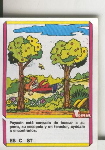 Cromo: Quien dijo, coleccion recreativa de chocolates Torras numero 26