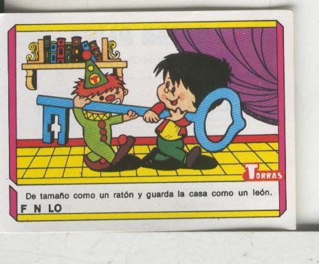 Cromo: Quien dijo, coleccion recreativa de chocolates Torras numero 34