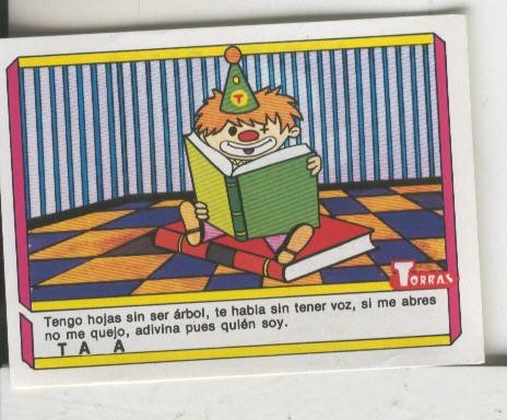 Cromo: Quien dijo, coleccion recreativa de chocolates Torras numero 40