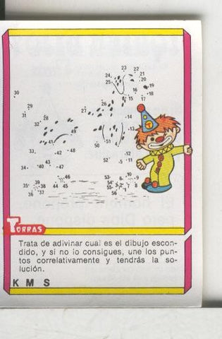 Cromo: Quien dijo, coleccion recreativa de chocolates Torras numero 45
