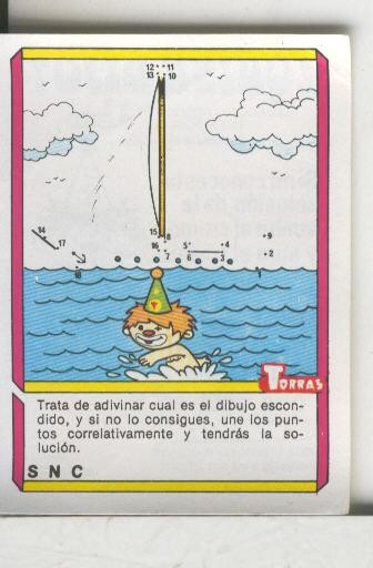 Cromo: Quien dijo, coleccion recreativa de chocolates Torras numero 49