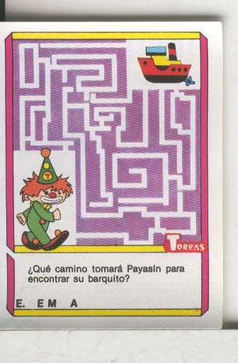 Cromo: Quien dijo, coleccion recreativa de chocolates Torras numero 55