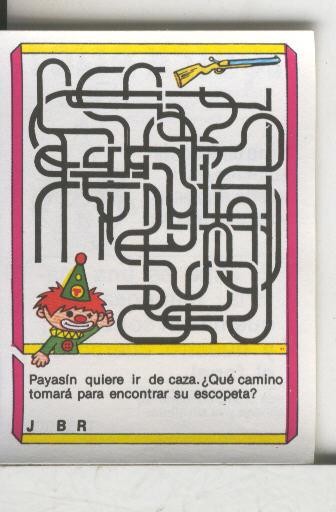 Cromo: Quien dijo, coleccion recreativa de chocolates Torras numero 59