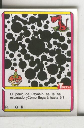 Cromo: Quien dijo, coleccion recreativa de chocolates Torras numero 60