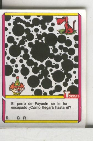 Cromo: Quien dijo, coleccion recreativa de chocolates Torras numero 60