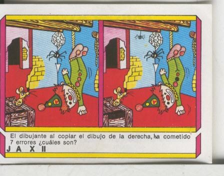 Cromo: Quien dijo, coleccion recreativa de chocolates Torras numero 61
