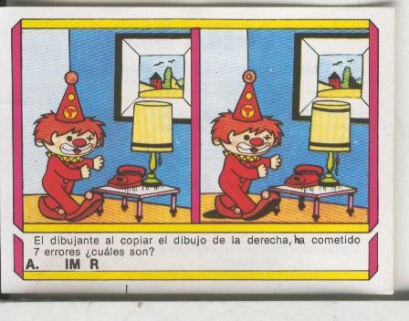 Cromo: Quien dijo, coleccion recreativa de chocolates Torras numero 67
