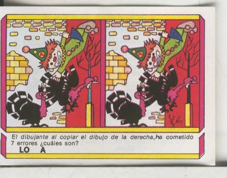 Cromo: Quien dijo, coleccion recreativa de chocolates Torras numero 76