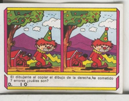Cromo: Quien dijo, coleccion recreativa de chocolates Torras numero 78