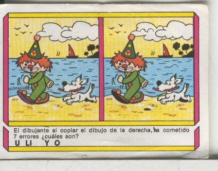Cromo: Quien dijo, coleccion recreativa de chocolates Torras numero 80