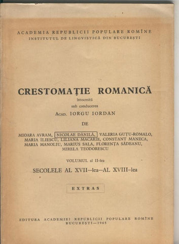 Crestomatie Romanica