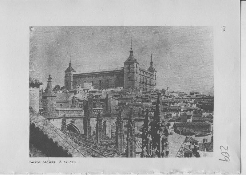 Arte Hispanico lamina numerada 209: Alcazar de Toledo