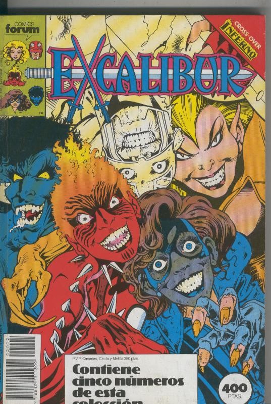 Excalibur volumen 1 retapado con los numeros 06 al 10