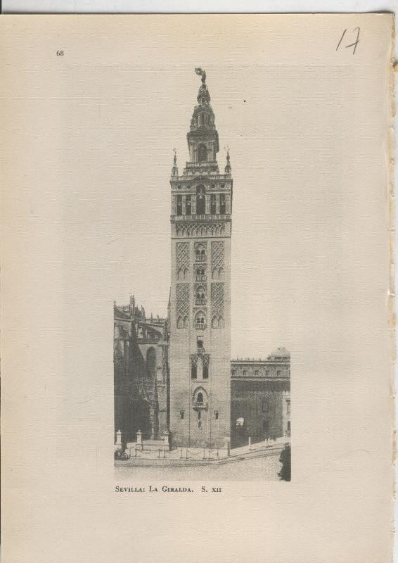 Arte Hispanico lamina numerada 017: La Giralda de Sevilla