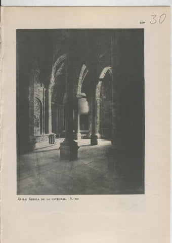 Arte Hispanico lamina numerada 030: Girola de la catedral de Avila