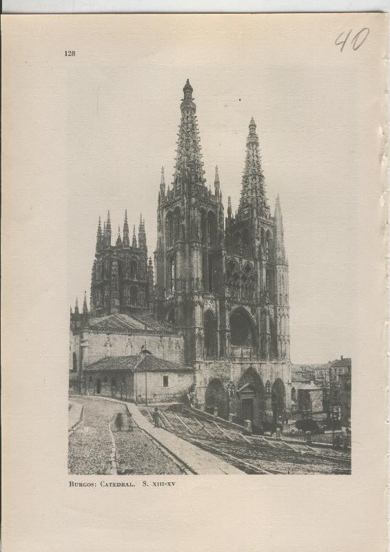 Arte Hispanico lamina numerada 040: Catedral de Burgos