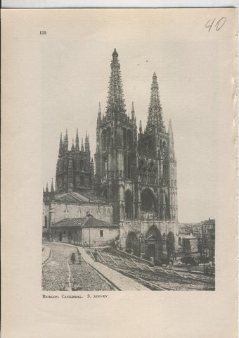 Arte Hispanico lamina numerada 040: Catedral de Burgos