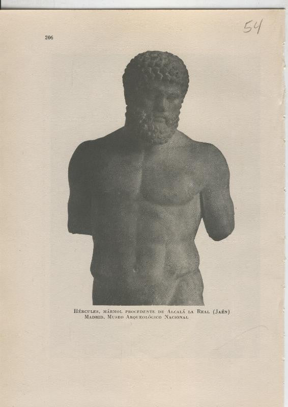 Arte Hispanico lamina numerada 054: Hercules