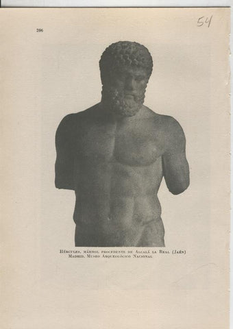 Arte Hispanico lamina numerada 054: Hercules