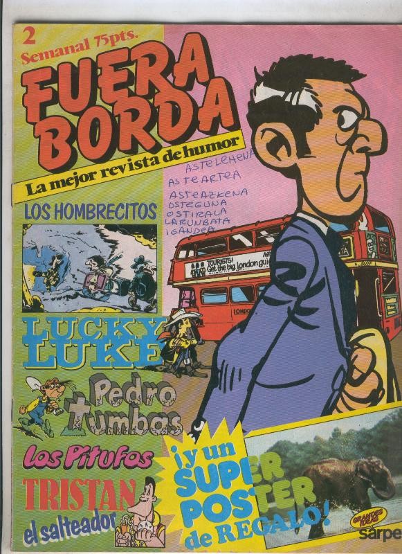 Fuera Borda numero 02 (numerado 1 en trasera)